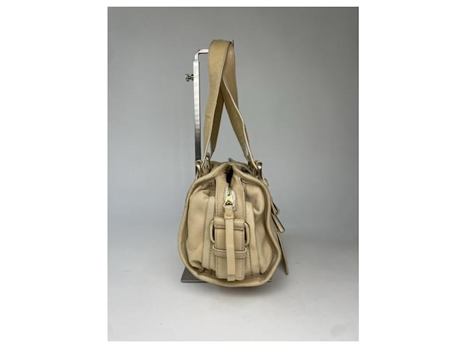 Borsa in pelle beige Givenchy Kenny - vista 3