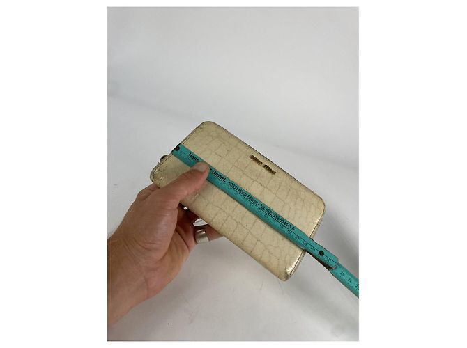 Cartera de cuero blanco Miu Miu - vista 5