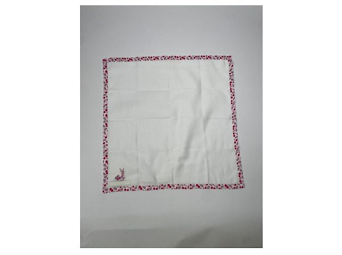 Sciarpa in cotone rosa Yves Saint Laurent - vista 5