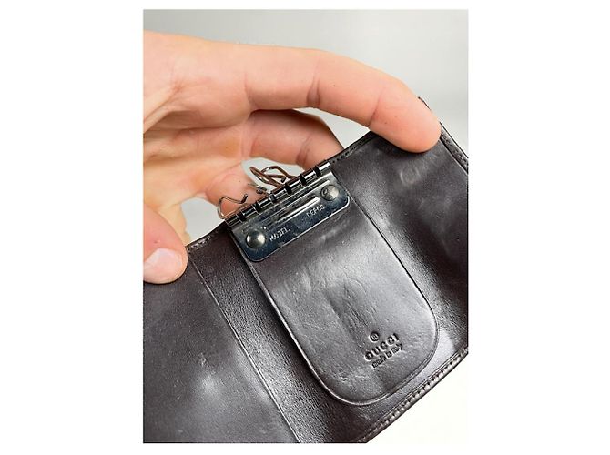 Borsa in pelle marrone Gucci - vista 5