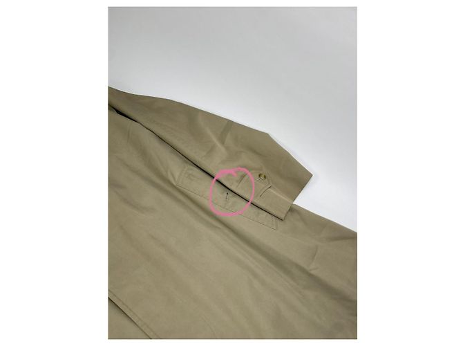 Abrigo de algodón beige de Burberry - vista 3