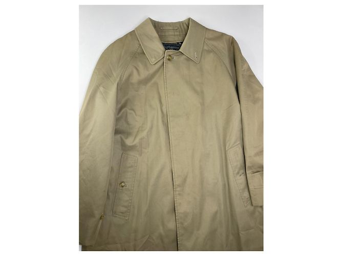 Abrigo de algodón beige de Burberry - vista 4