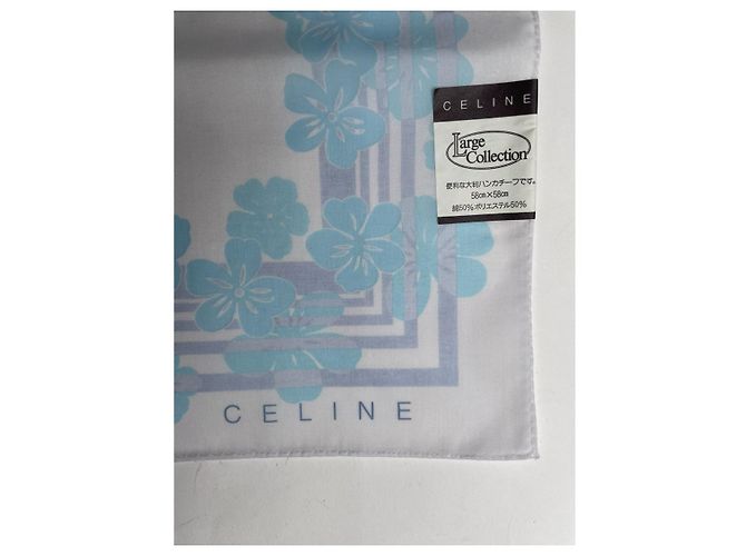 Céline Bufanda de seda blanca Celine Blanco - vista 2