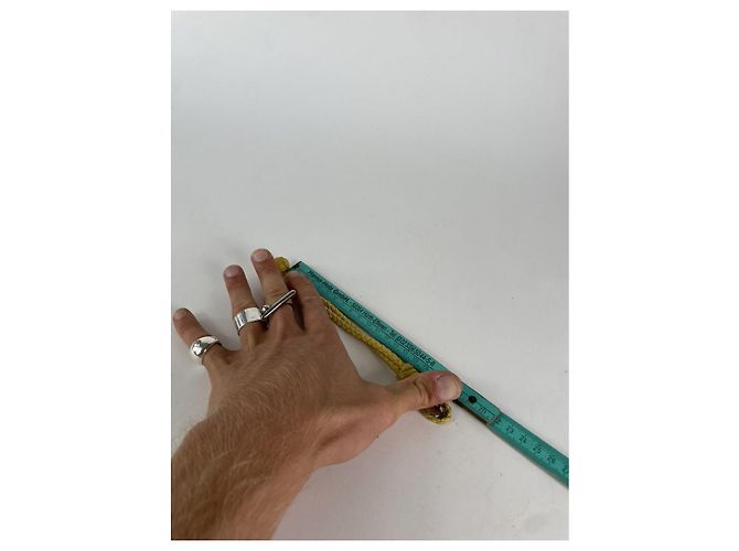 Bracciale in pelle gialla Bottega Veneta Giallo - vista 5