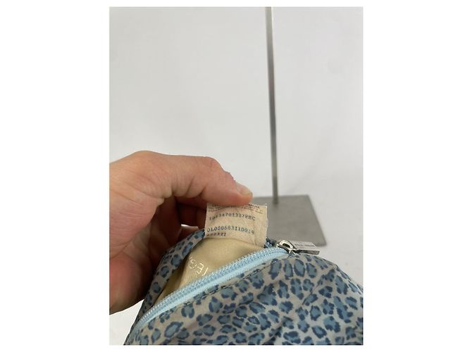 Bottega Veneta blaue Polyester-Handtasche - Ansicht 4