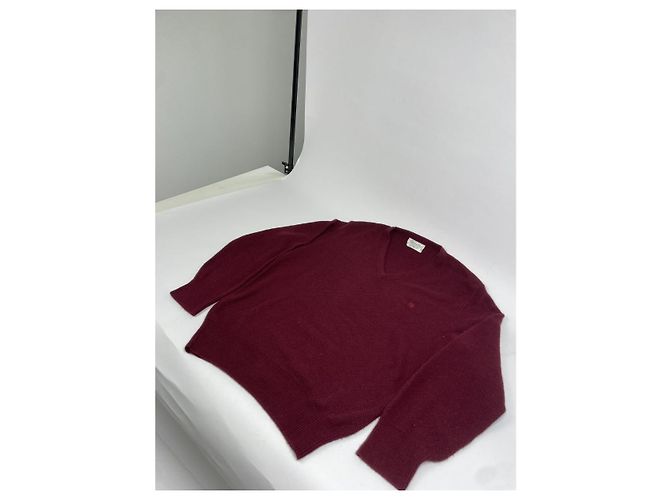 Christian Dior Dior Homme Burgunder Wolle Strickwaren & Sweatshirt Bordeaux - Ansicht 4