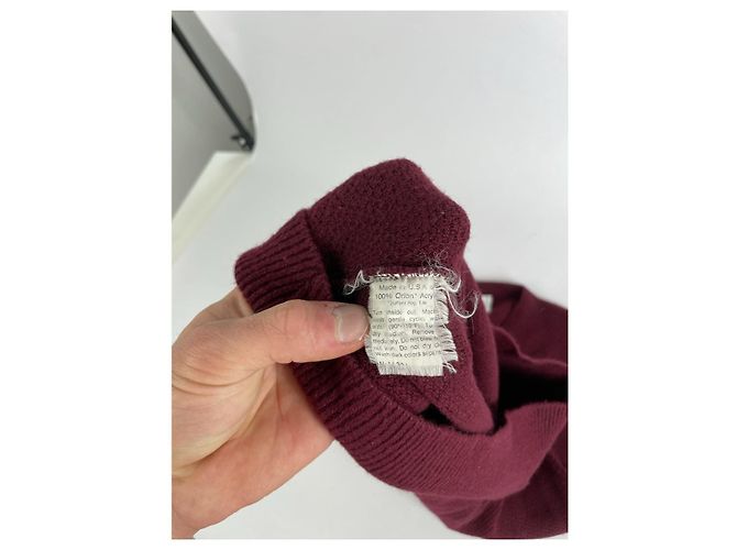 Christian Dior Dior Homme Burgunder Wolle Strickwaren & Sweatshirt Bordeaux - Ansicht 5