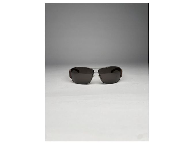 Gafas de sol de plástico marrón Prada Castaño - vista 3