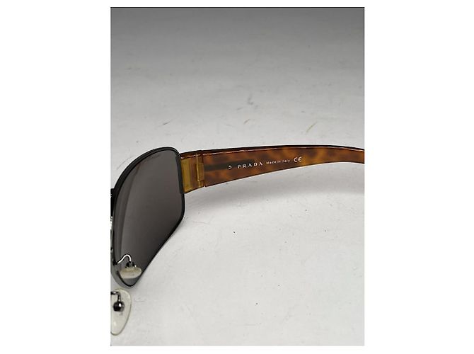 Gafas de sol de plástico marrón Prada Castaño - vista 5