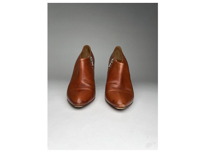 Dries Van Noten Brauner Lederabsatz - Ansicht 4
