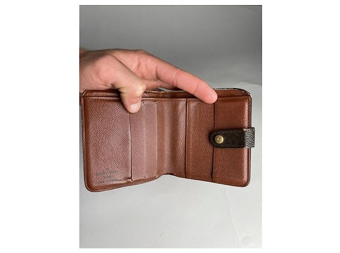 Cartera de cuero marrón Insolite de Louis Vuitton Castaño - vista 4