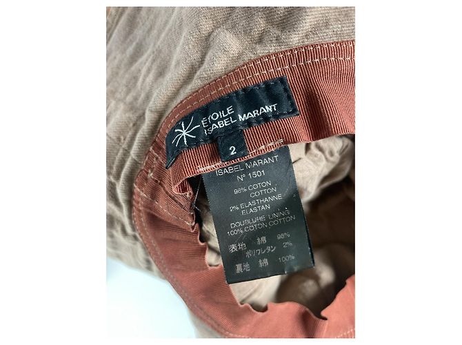 Isabel Marant Etoile Chapéu de algodão marrom Isabel Marant Étoile - vista 2