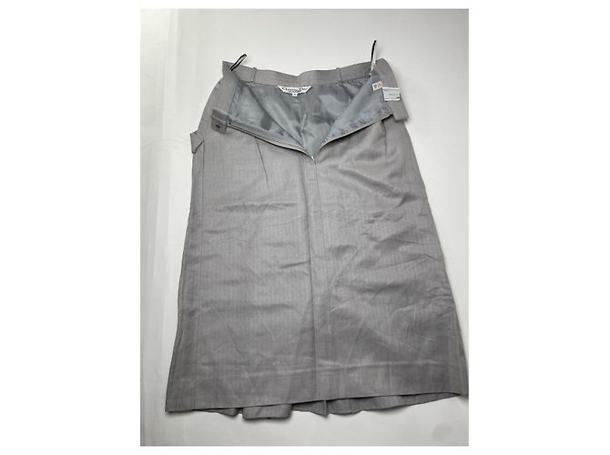 Gonna in cotone argento Dior - vista 4