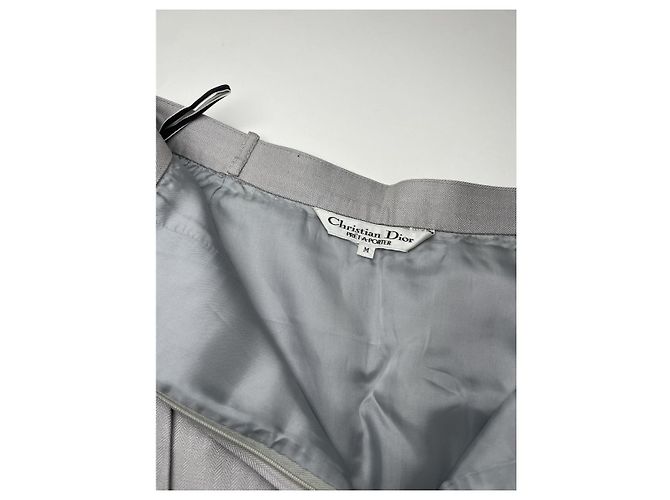 Gonna in cotone argento Dior - vista 5