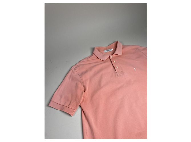 Polo de algodón rosa Yves Saint Laurent - vista 2