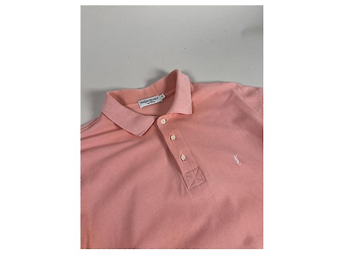 Polo de algodón rosa Yves Saint Laurent - vista 4