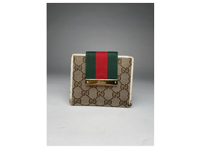 Gucci GG Blooms Beiger Leder Geldbörse - Ansicht 2
