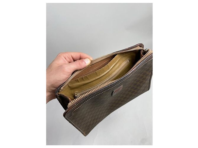 Céline Borsa a mano in pelle marrone Celine - vista 5