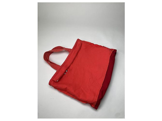 Rote Baumwollhandtasche The Tag Tote von Marc Jacobs - Ansicht 3