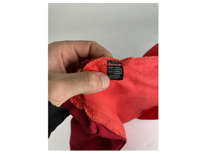 Rote Baumwollhandtasche The Tag Tote von Marc Jacobs - Ansicht 5
