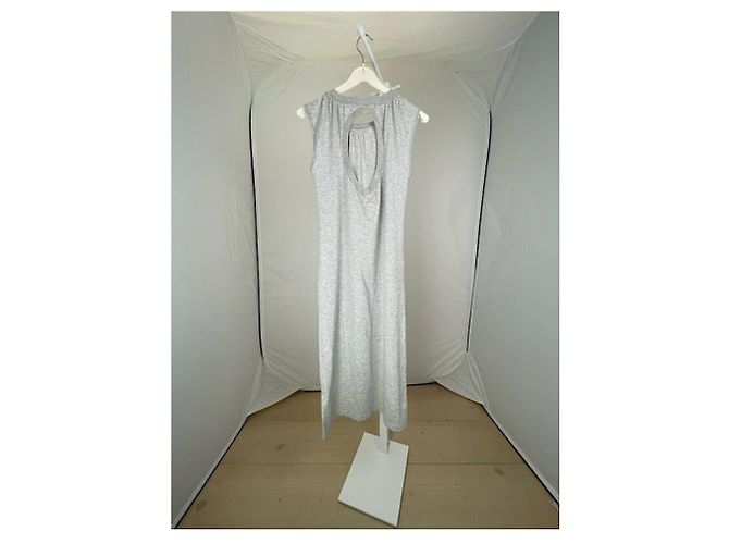 Vestido de algodón plateado MM6 Plata - vista 2
