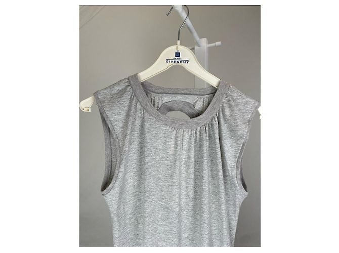 Vestido de algodón plateado MM6 Plata - vista 3