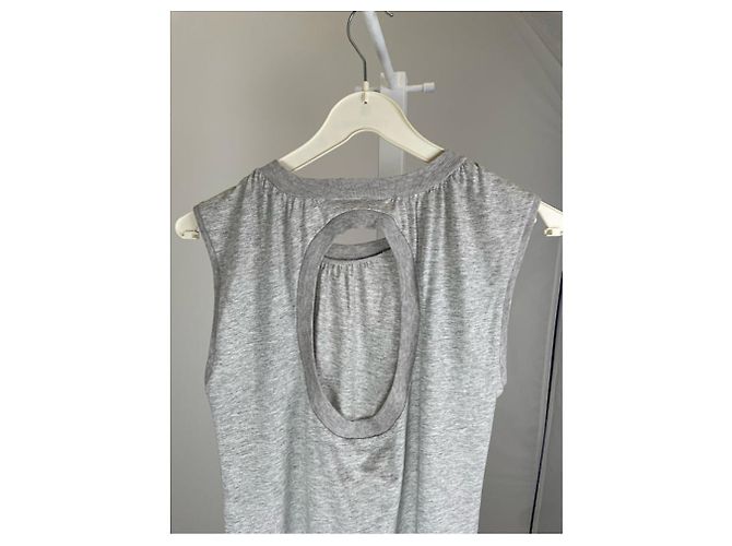 Vestido de algodón plateado MM6 Plata - vista 4