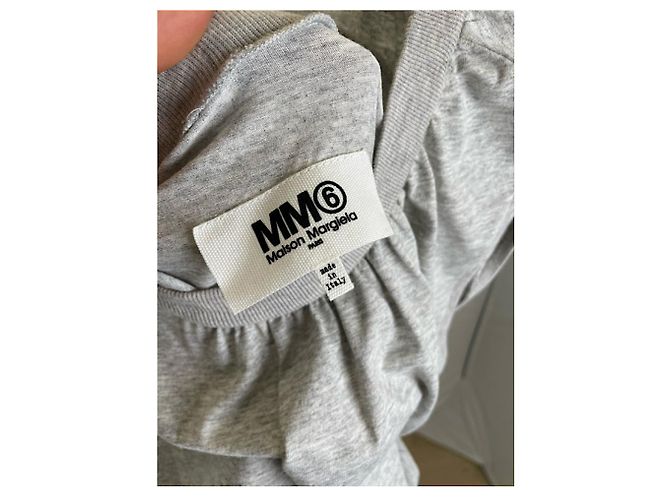 Vestido de algodón plateado MM6 Plata - vista 5