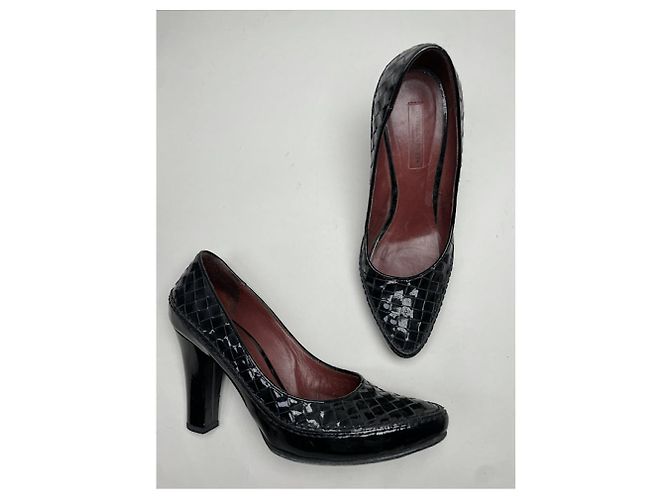 Bottega Veneta Schwarzer Lederabsatz - Ansicht 2