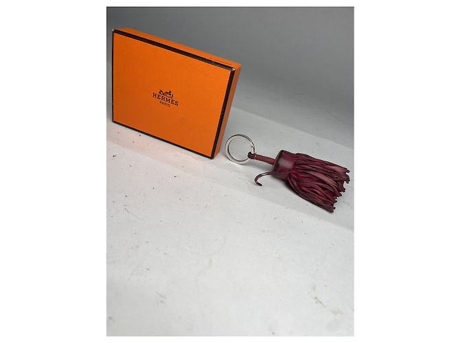 Ring Pendente in pelle viola di Hermès Porpora - vista 2