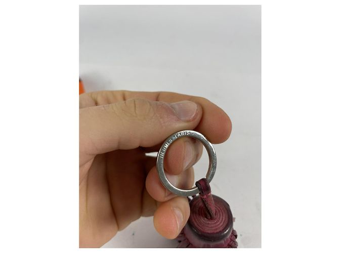 Ring Pendente in pelle viola di Hermès Porpora - vista 3