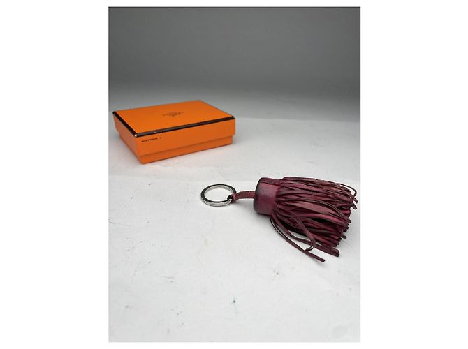 Ring Pendente in pelle viola di Hermès Porpora - vista 4
