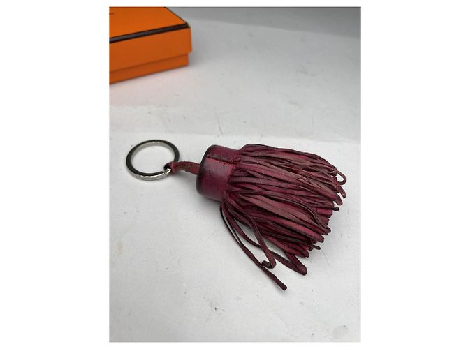 Ring Pendente in pelle viola di Hermès Porpora - vista 5