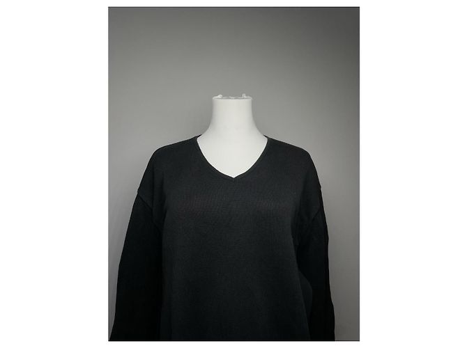 Moschino Schwarzes Baumwollstrick und Sweatshirt - Ansicht 2