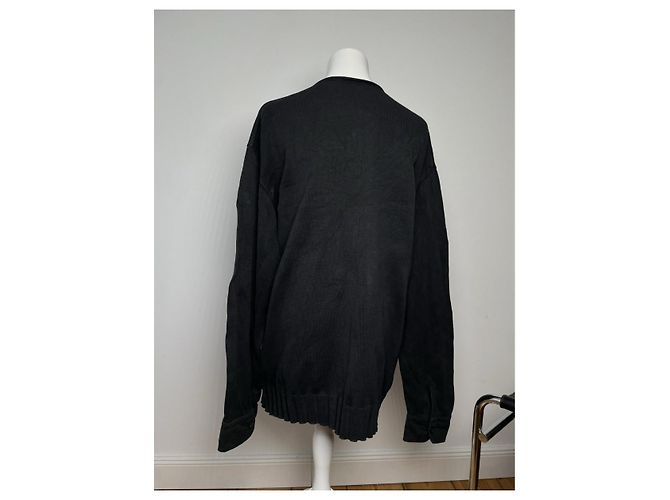 Moschino Schwarzes Baumwollstrick und Sweatshirt - Ansicht 4
