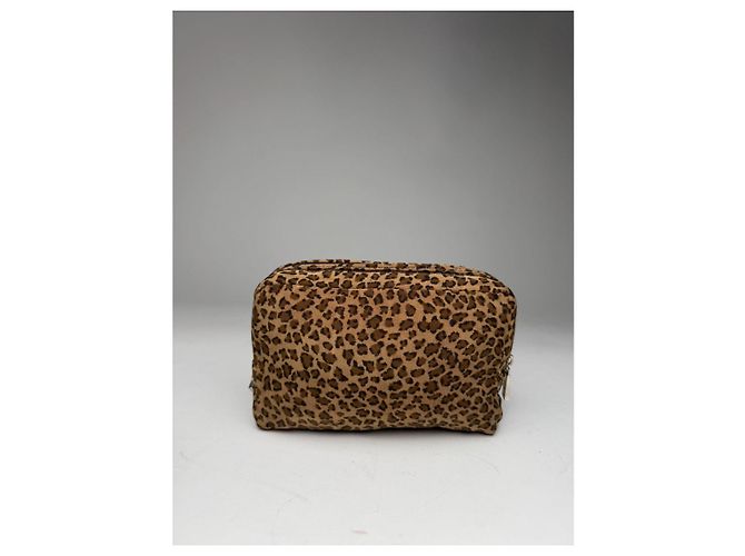 Pochette Knot in cotone marrone di Bottega Veneta - vista 4