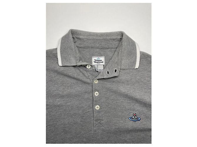 Polo de algodón gris Vivienne Westwood - vista 2