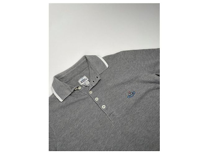 Polo de algodón gris Vivienne Westwood - vista 3