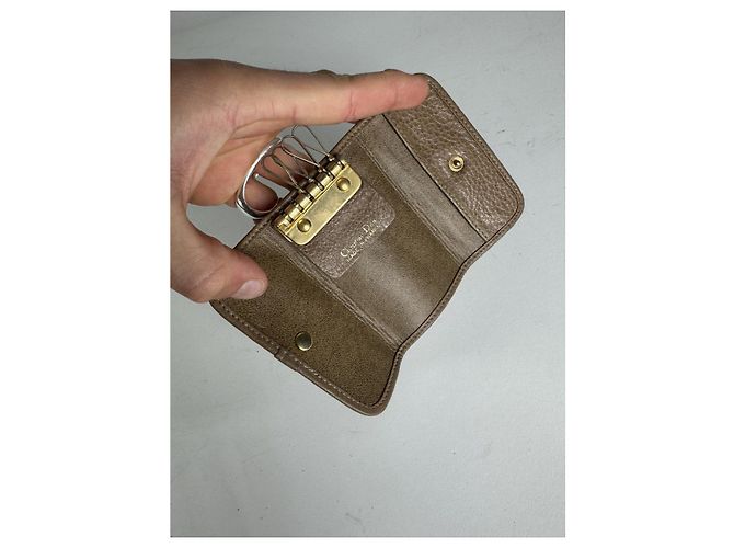 Borsa in pelle beige Dior - vista 5