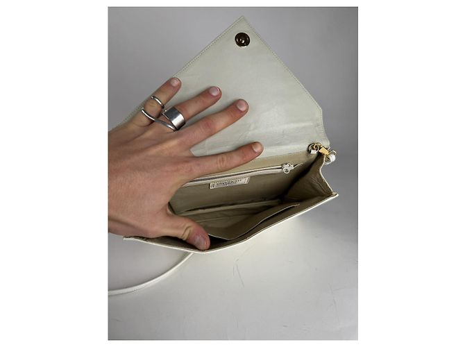 Bolsa de couro branco Givenchy 4G - vista 2