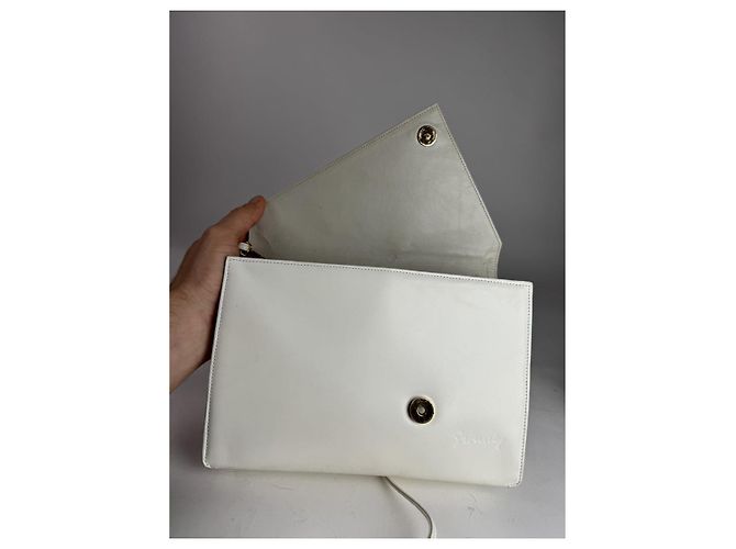 Bolsa de couro branco Givenchy 4G - vista 3