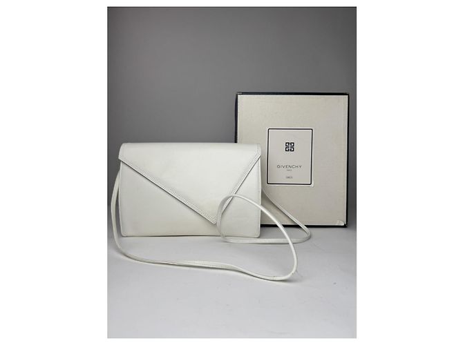Bolsa de couro branco Givenchy 4G - vista 5