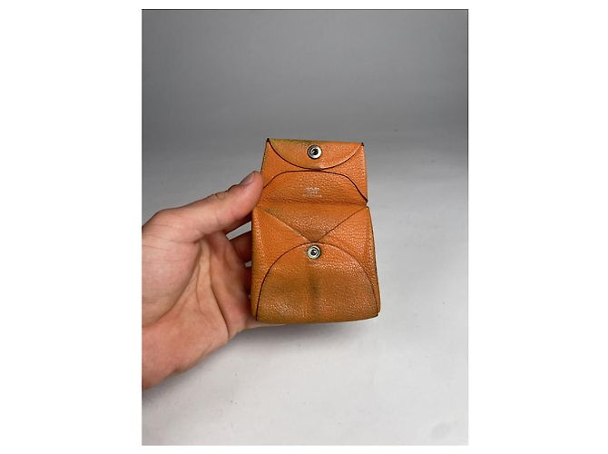 Borsa in pelle arancione Hermès - vista 3