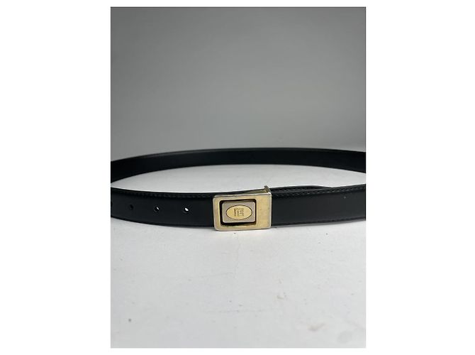 Schwarzer Leder Gürtel von Pierre Cardin - Ansicht 2