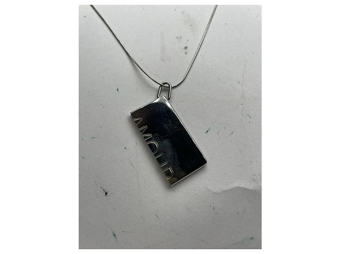 Collana in acciaio argento Hermès - vista 2