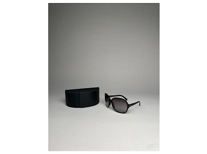 Occhiali da sole in plastica nera Prada Nero - vista 2