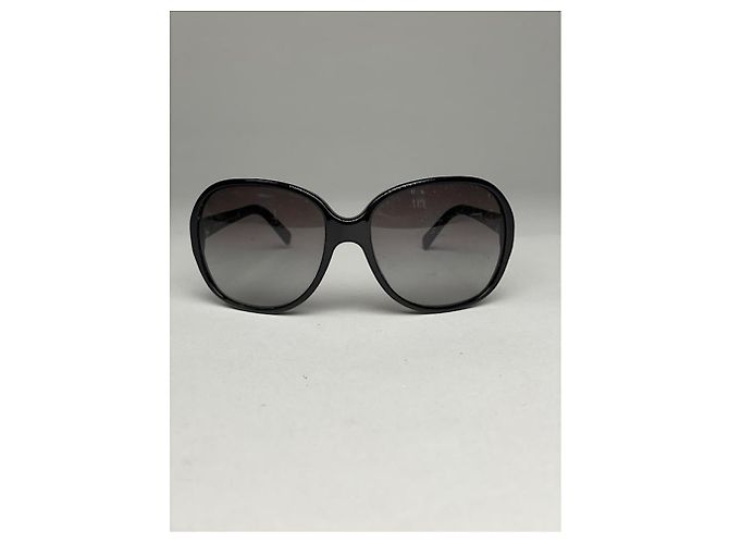 Occhiali da sole in plastica nera Prada Nero - vista 4