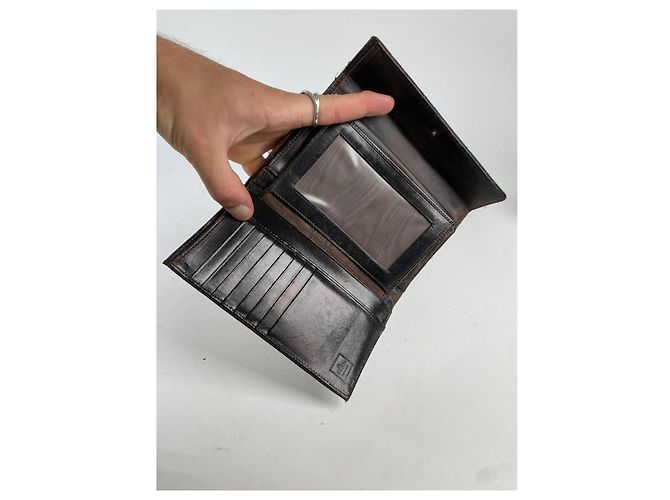 Billetera de algodón marrón Fendi Baguette Castaño - vista 5