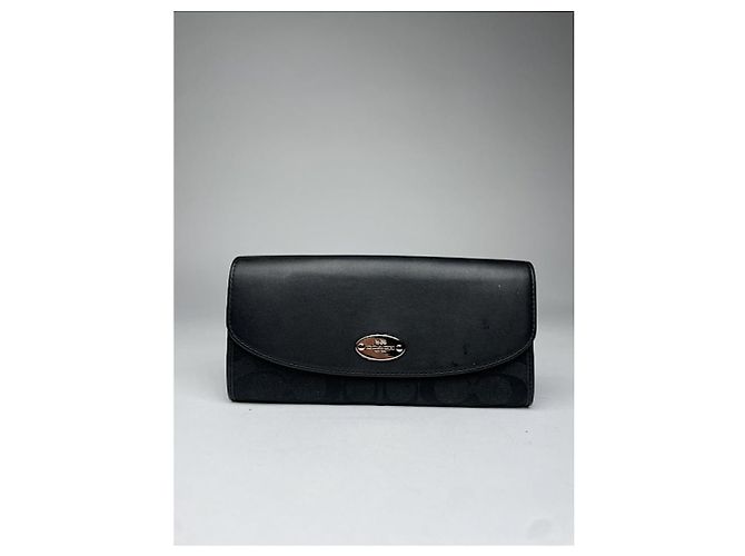 Coach Black Leather Wallet - view 3