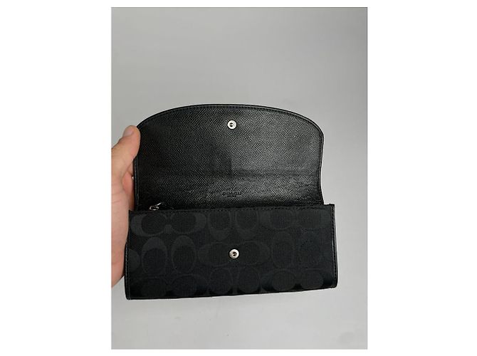 Coach Black Leather Wallet - view 5